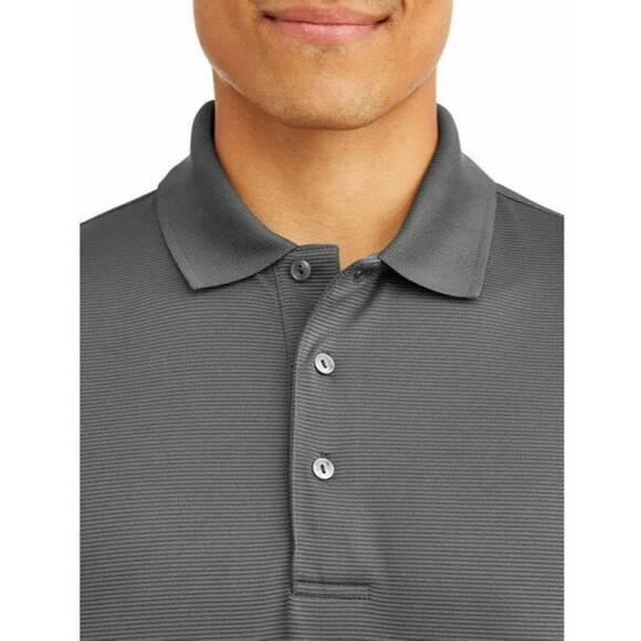 Ben Hogan Mens Performance Golf Polo Shirt SIZE XL‎ Gray Solid Short Sleeve Grey - Picture 9 of 10
